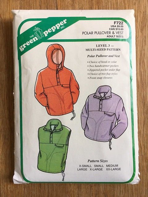 an image of the green pepper pullover jacket sewing pattern