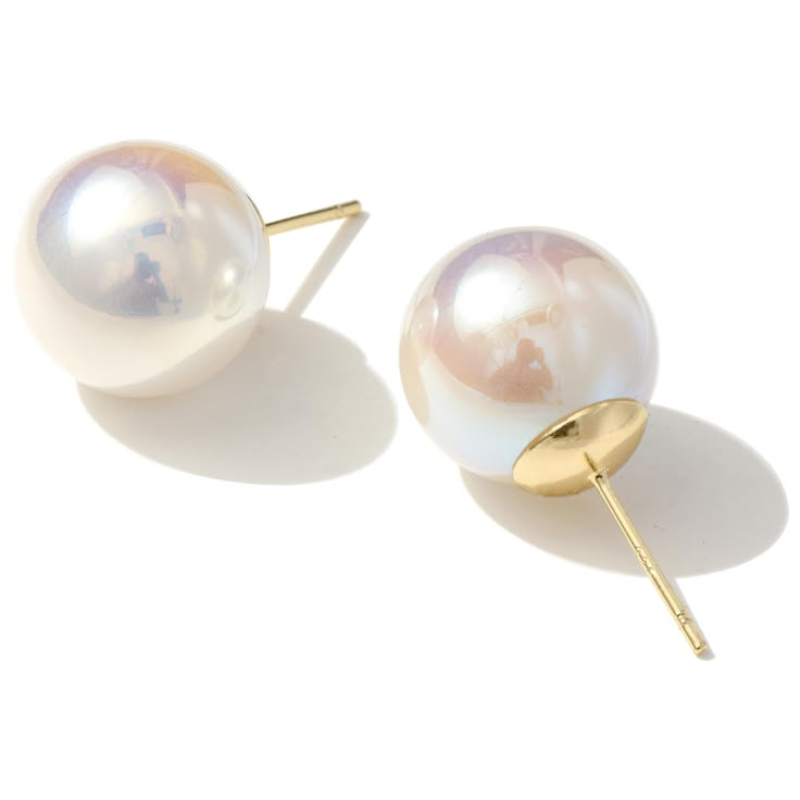 PRICES MAY VARY. Strong imitation pearl earrings: 14/12/10mm Oversized pearl studs that will make you stand out from the crowd. Sparkling and eye-catching. MATERIAL: 925 Silver Pin Plated 18k Gold, Hypoallergenic Earrings PERFECT GIFT: The exquisite packaging allows you to give it as any gift (Christmas gift, Valentine's Day gift, birthday gift) to the person you want to give it to. SIZE: The pearls are divided into 14/12/10mm sizes, and the back end of the silver needle is about 1.5cm long. SER Cute Silver Earrings, Big Pearl Earrings, Scotland Vacation, Big Pearl, Purple Pearl, Silver Pin, Pearl Earring, Dr Closet, Hypoallergenic Earrings