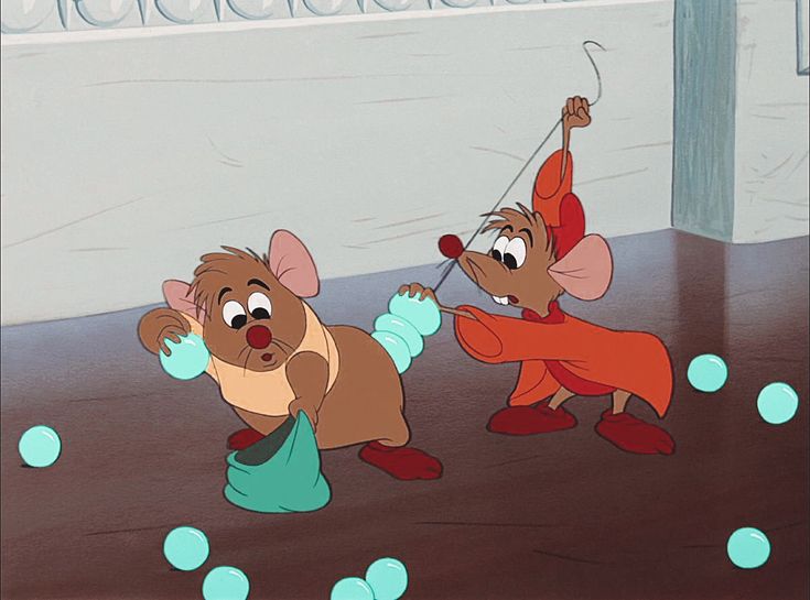 two cartoon mouses playing with bubbles in front of a sign that says, the mice are