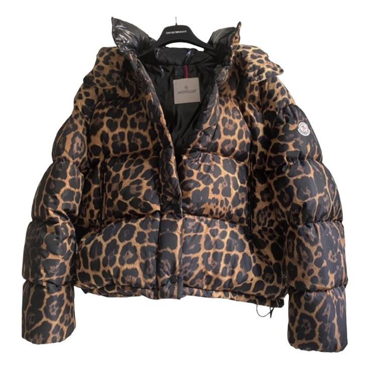 Moncler Coat for women | Buy or Sell your Designer Coats online! - Vestiaire Collective Moncler Coat Women, Leopard Clothes, Moncler Jacket Women, Moncler Coat, Leopard Jacket, Leopard Print Coat, Moncler Women, Designer Coats, Moncler Jacket