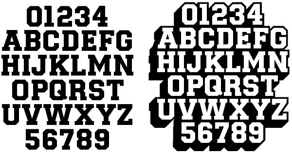 the letters and numbers are all black in this font pattern, which is very similar to each other