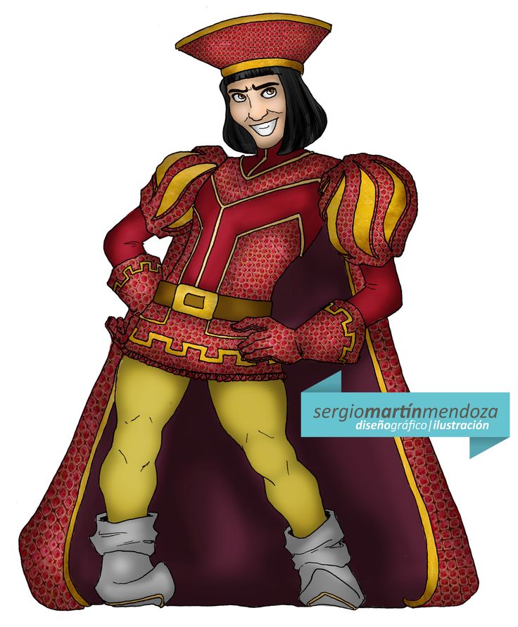 a cartoon character dressed in red and yellow