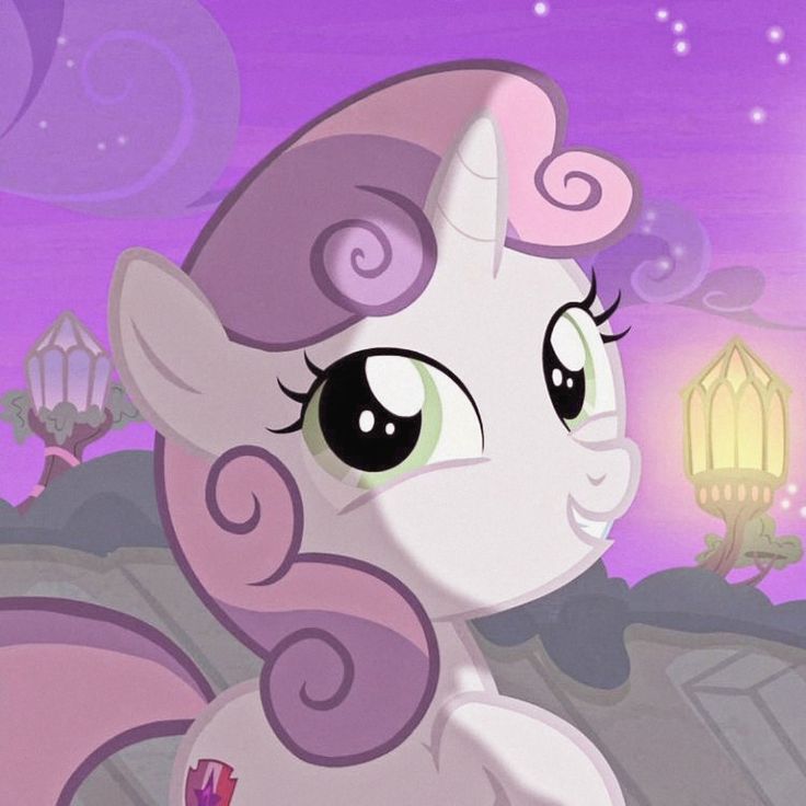 the pinkie pony is looking at something in the distance