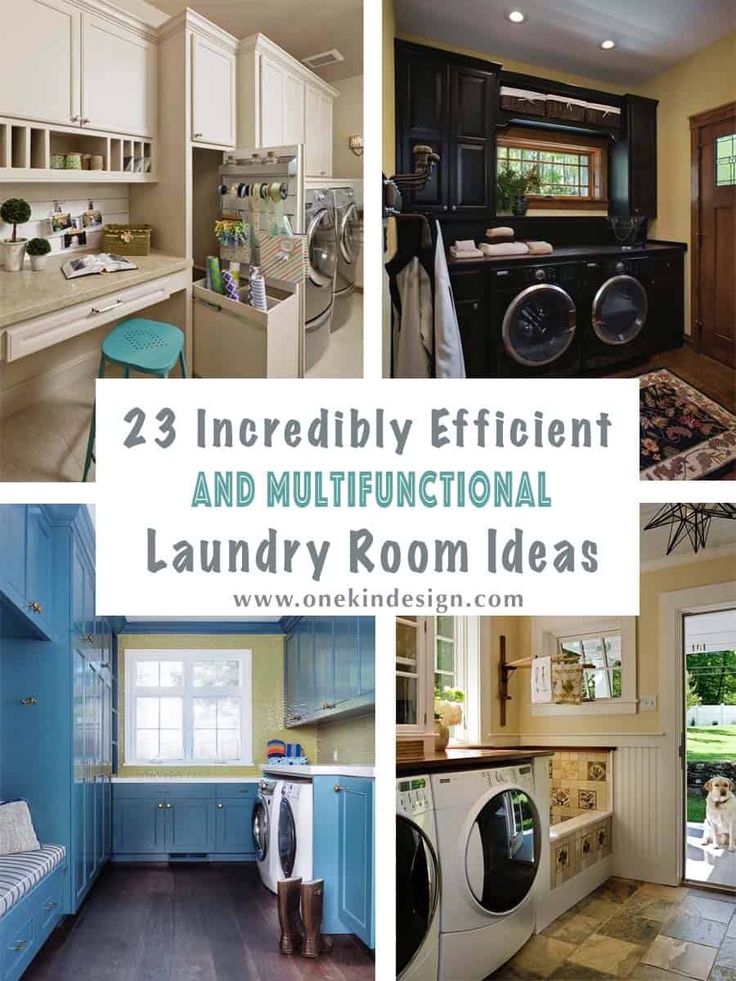 there are many different pictures of laundry rooms in this house and it's important to keep them clean