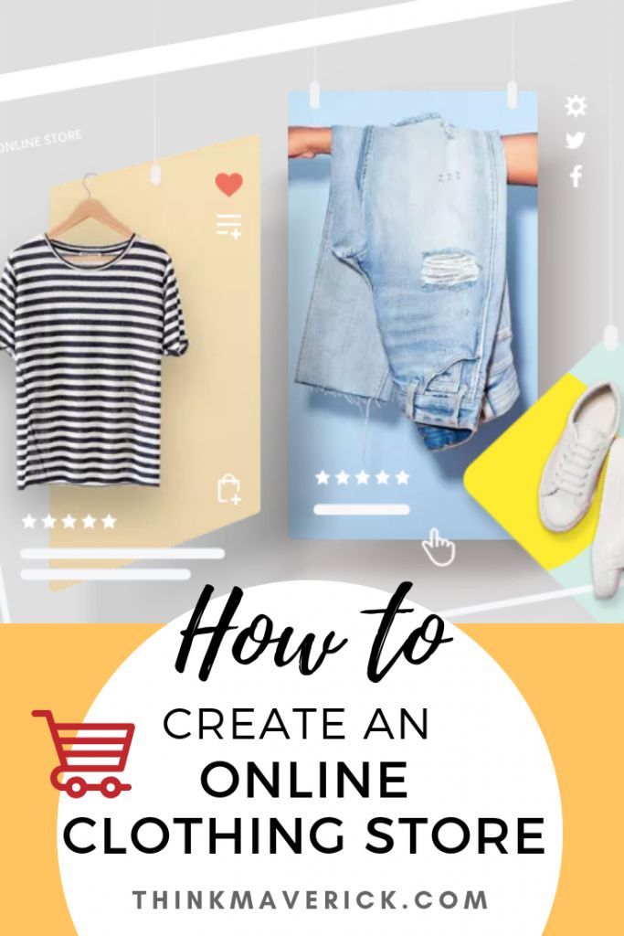 an image of clothes and shoes with the text how to create an online clothing store