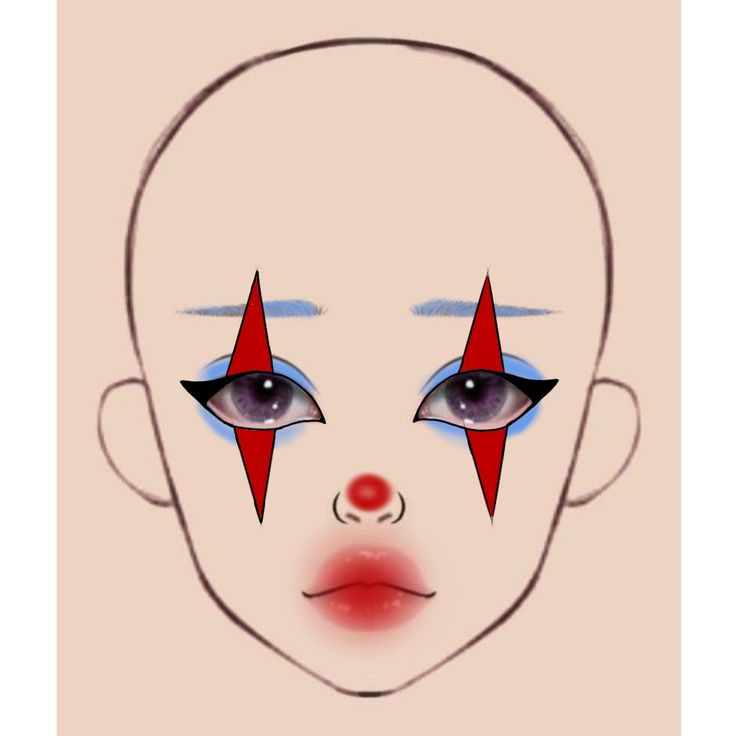 Make Up Guide, Cute Clown Makeup, Membentuk Alis, Holloween Makeup, Makeup Charts, Korean Makeup Tips, Creepy Makeup, Gyaru Makeup, Face Charts