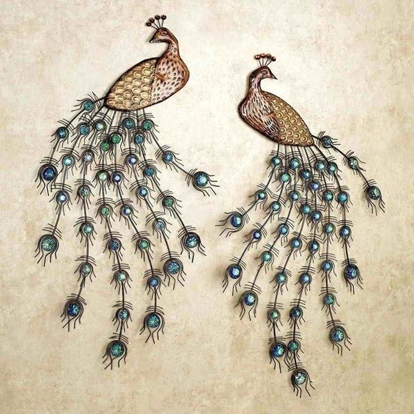 40 Unique Peacock Feather Wall Decor Ideas | Peacock wall art, Outdoor ...