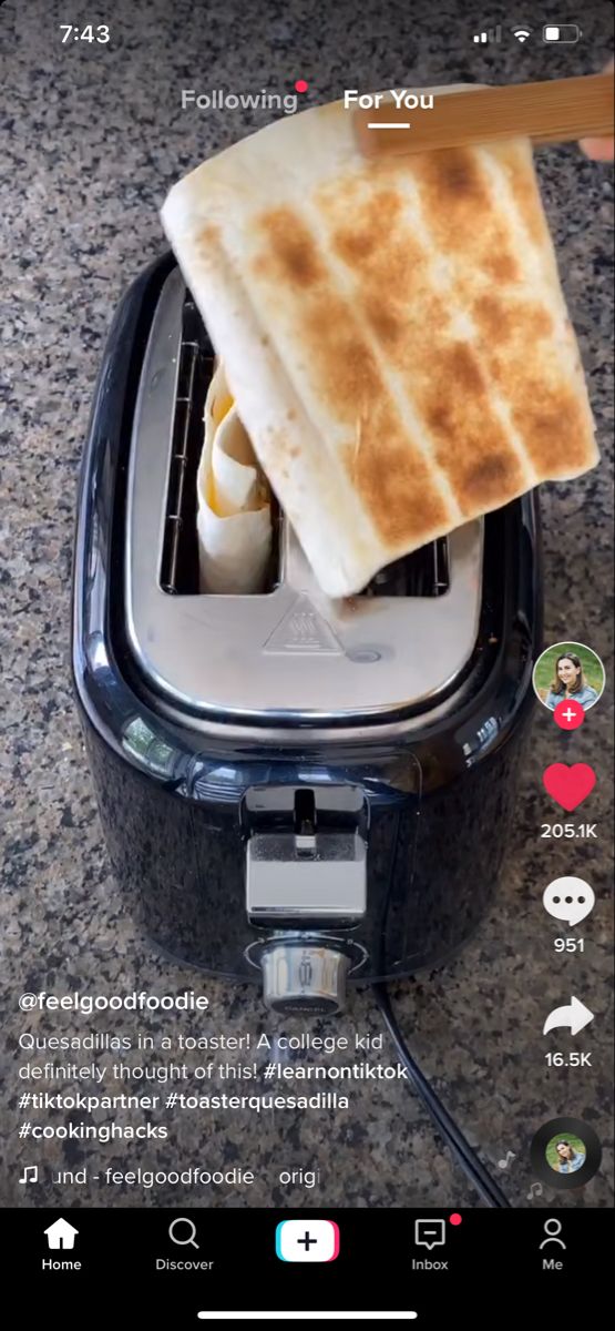 the food is being cooked in an air fryer