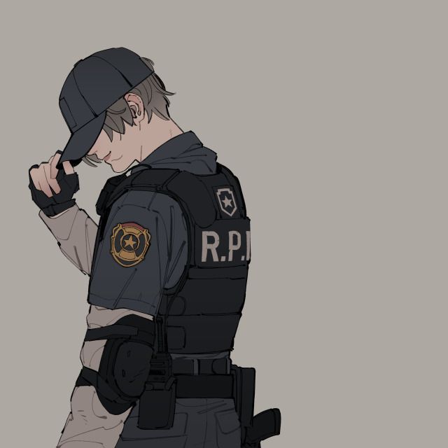 a drawing of a police officer in uniform