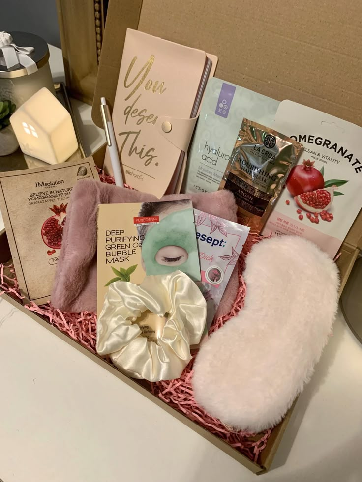 a gift box filled with lots of different items