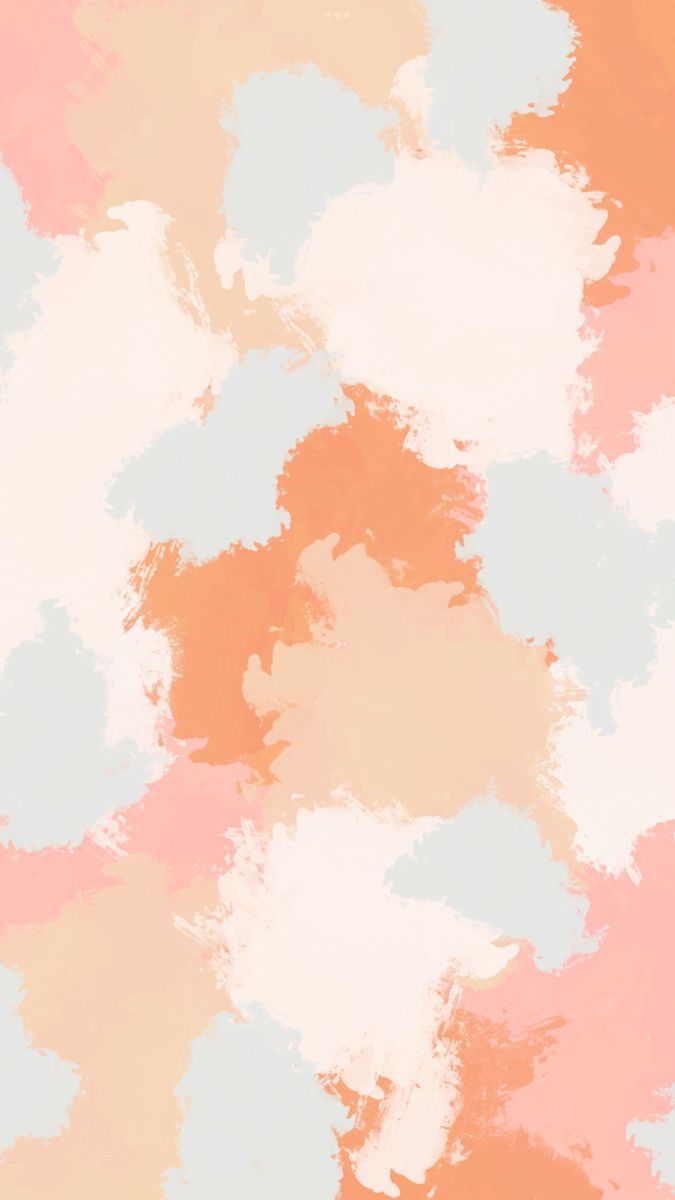 an orange and pink background with white clouds