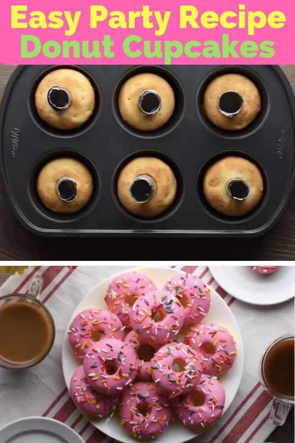 an easy party recipe for donuts cupcakes