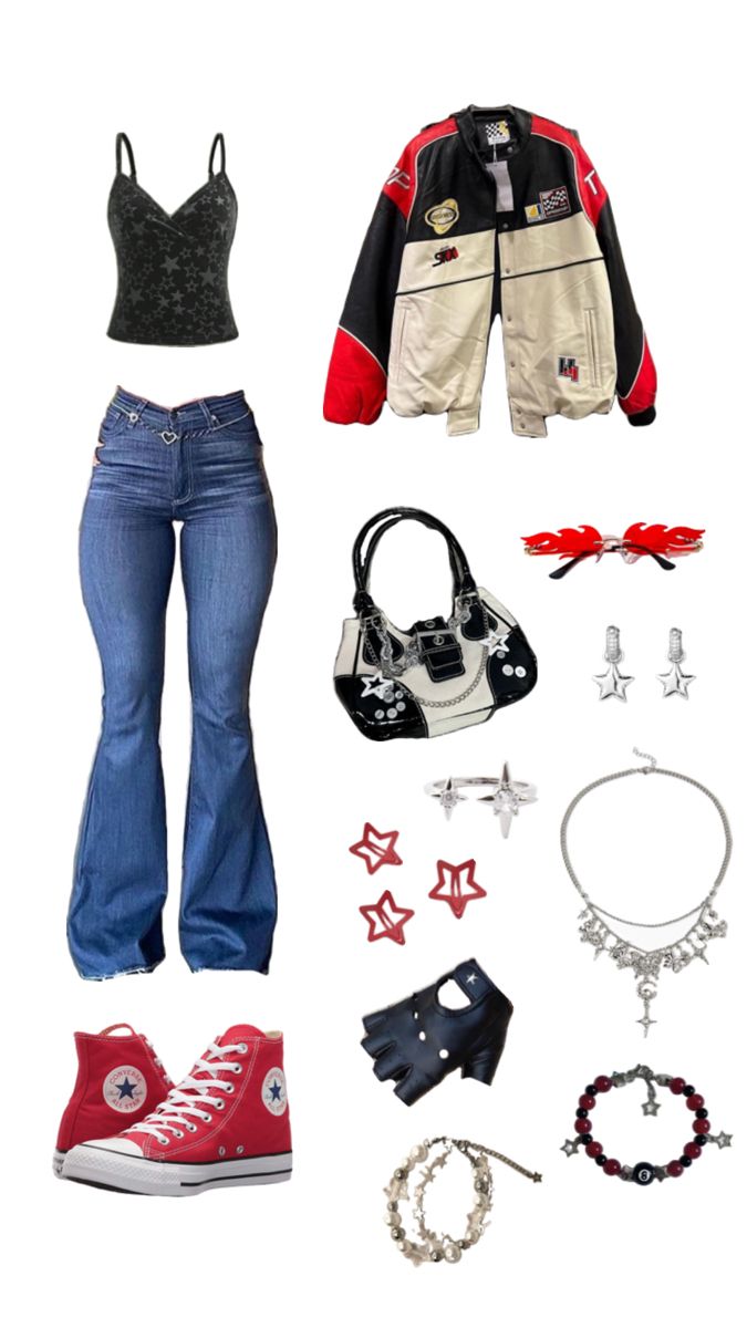 Outfit inspired by Street Star - P1harmony P1harmony Concert, Pop Concert Outfit, Star Outfit, Kpop Concert Outfit, Fasion Outfits, Outfit Inspired, Concert Fits, Streetwear Fashion Women, Swaggy Outfits