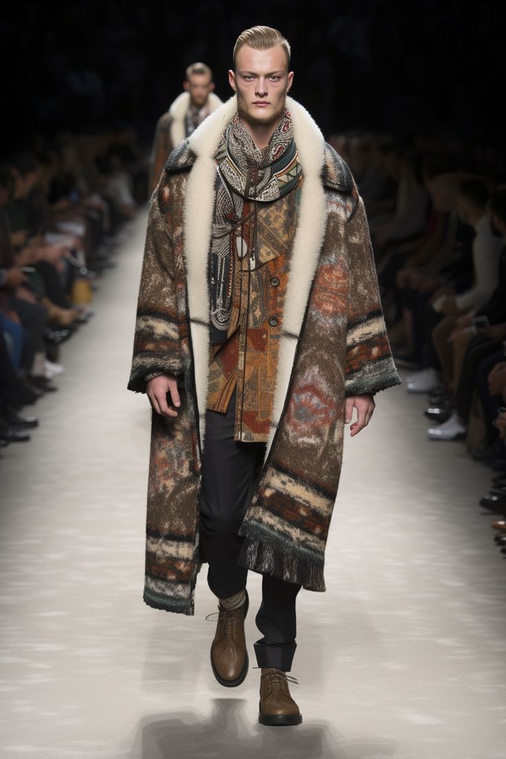 Fashion inspired by viking Viking Fashion Modern, Viking Inspired Outfit, Modern Viking Fashion, Viking Fashion, Modern Viking, Fashion Runway, Men's Wear, Fantasy Fashion, Runway Fashion