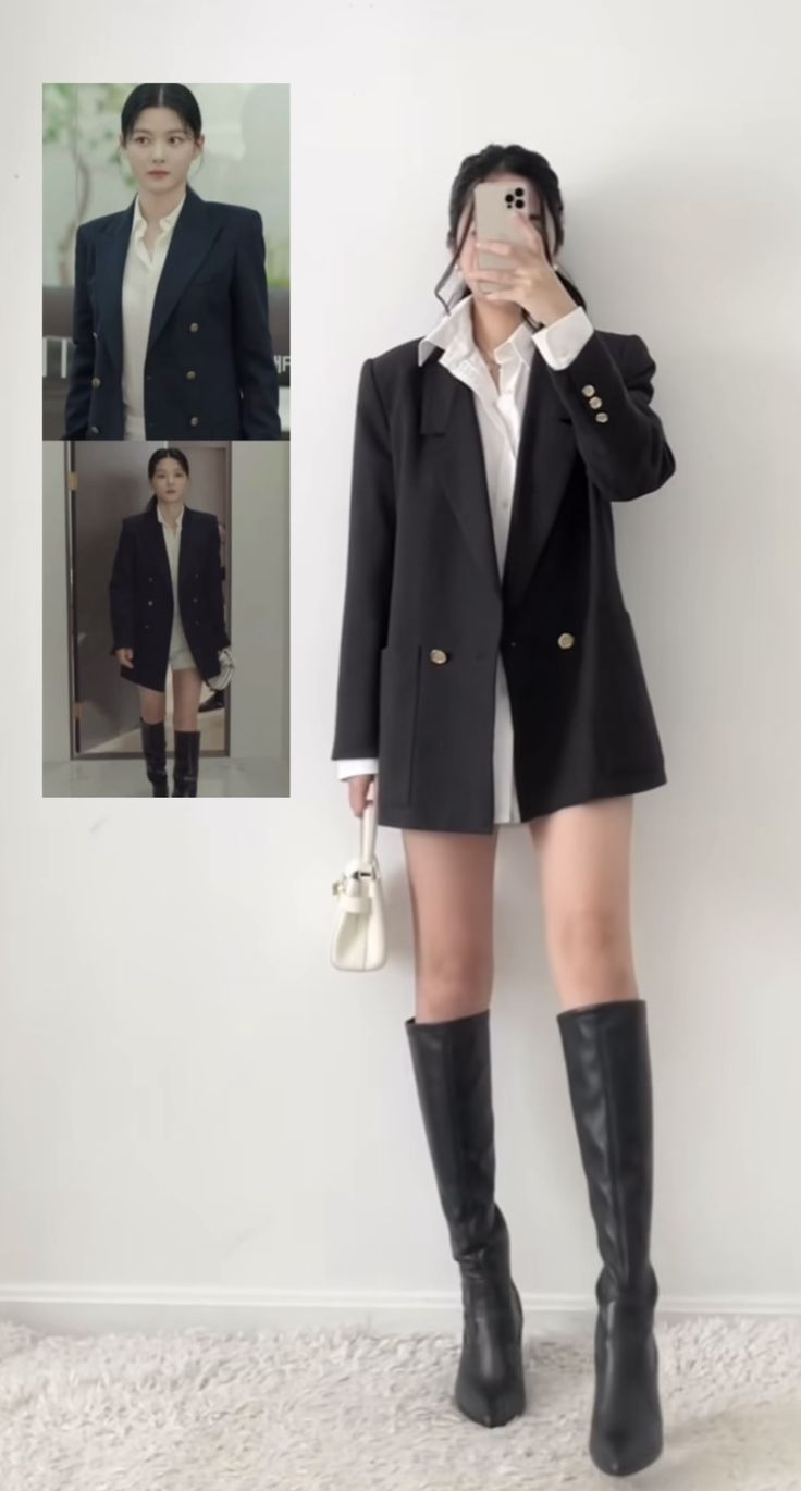 fitswithval insta Kpop Office Outfit, Korean Interview Outfit, Korean Women Fashion Classy, Ceo Women Outfit, Do Dohee Outfits, Kdrama Business Outfit, Do Dohee Outfit My Demon, Ceo Aesthetic Woman Outfit, Ceo Outfits Women