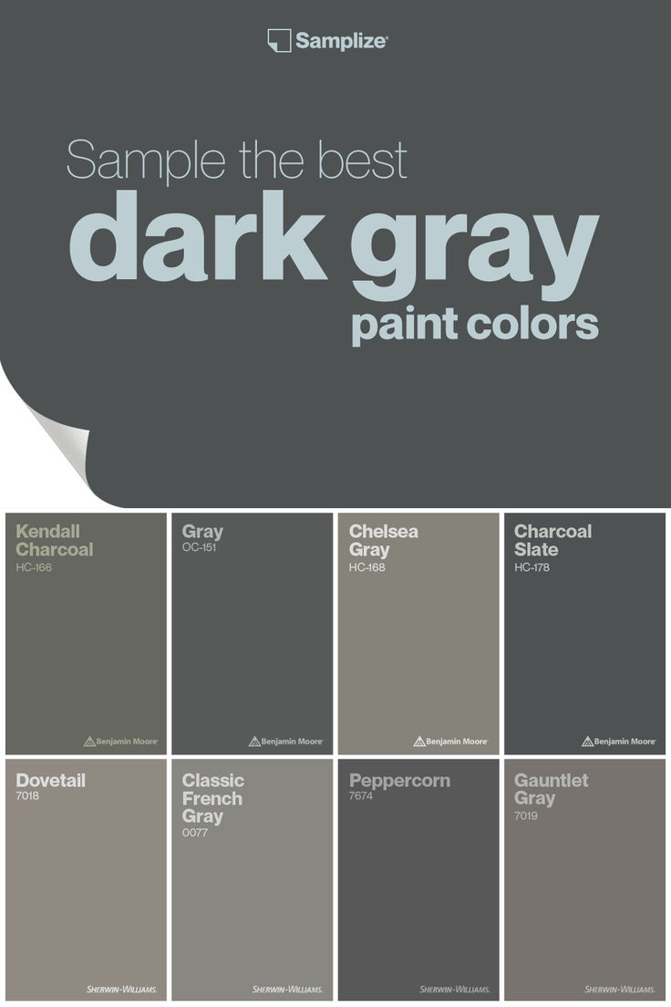 the best dark gray paint colors