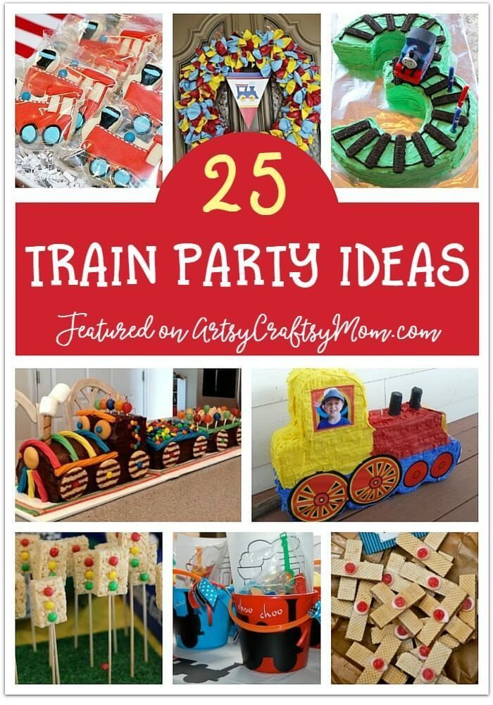 the 25 train party ideas are great for any child's birthday or baby shower