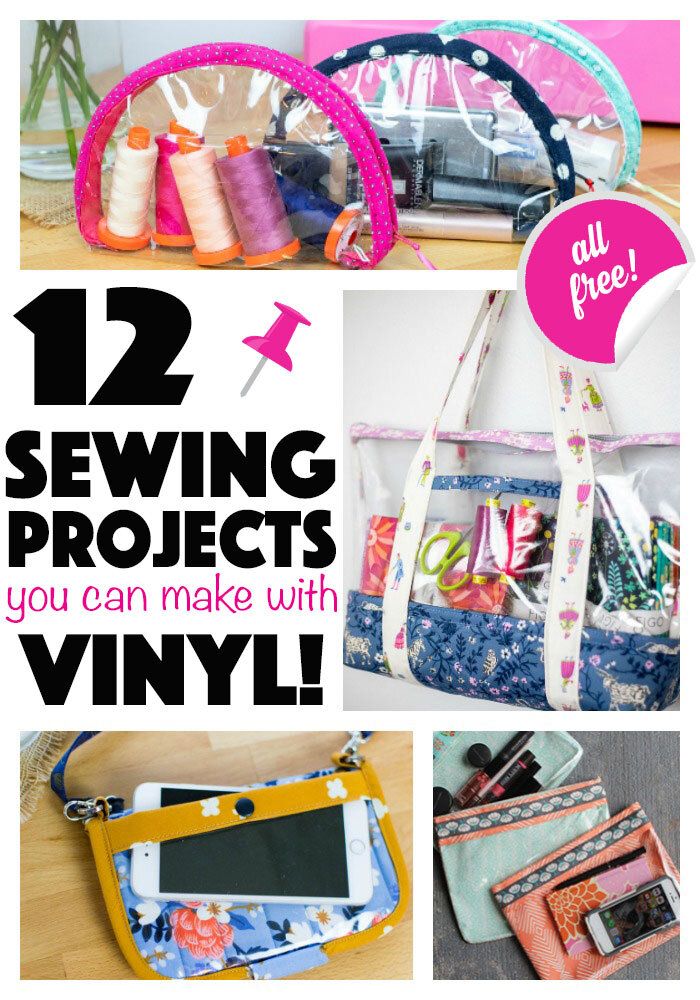 sewing projects with the title 12 sewing projects you can make with vinyl