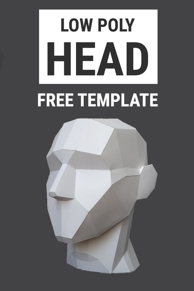 the low poly head is an easy to use template for your next project or presentation