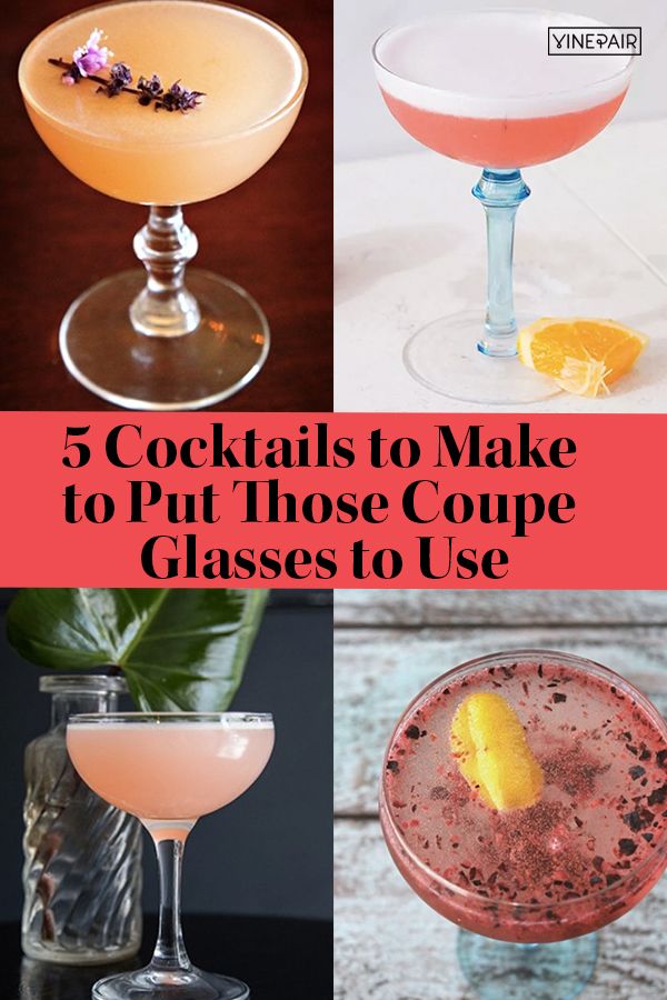 four cocktails to make to put those coupe glasses to use in your next party