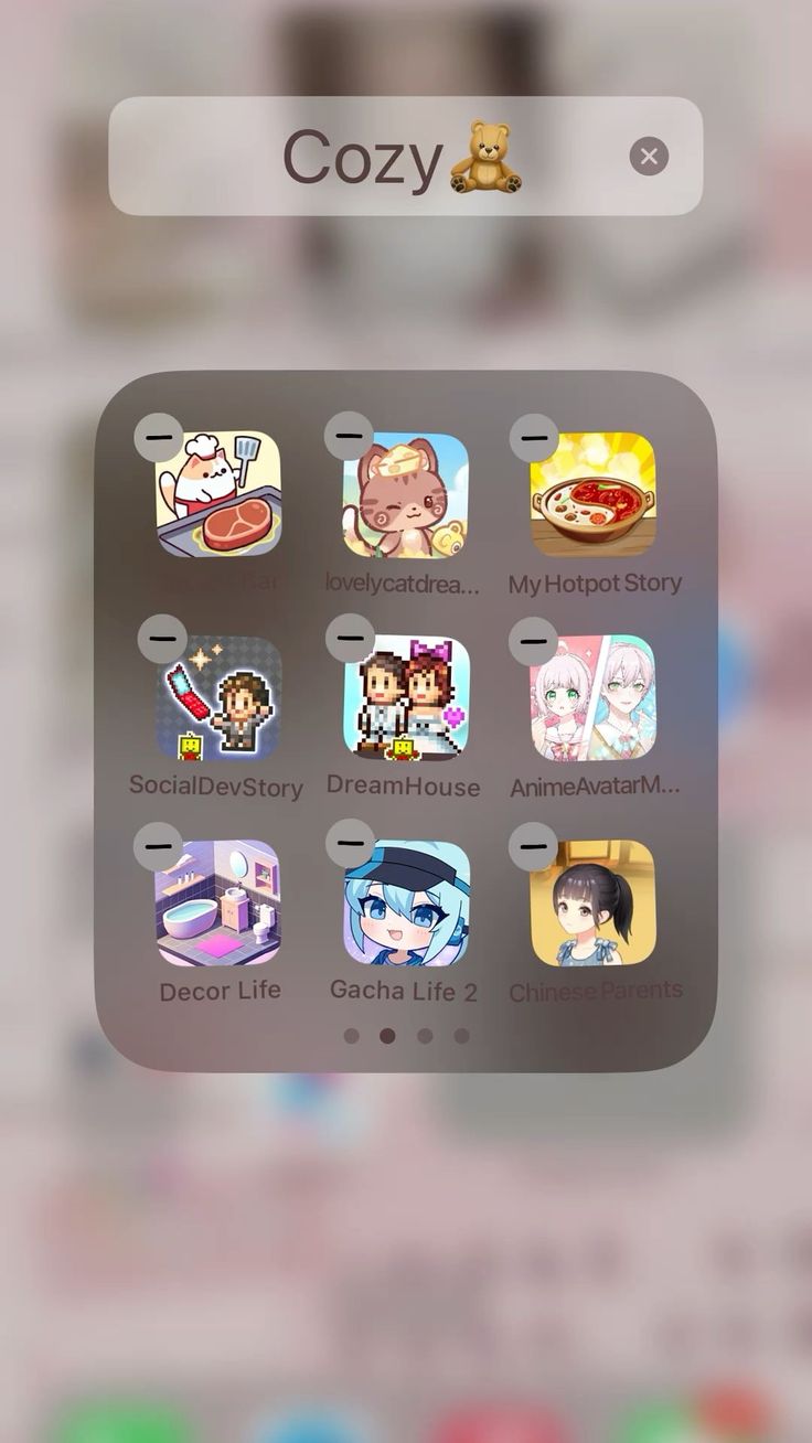 an iphone screen with many icons on it