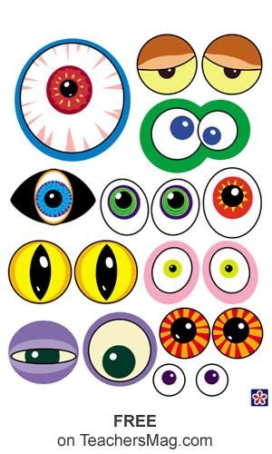 an assortment of different colored eyes on a white background with the words, free printable eye