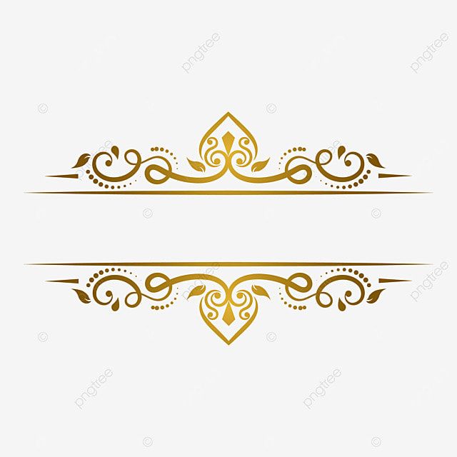 two golden frames with swirls on white background, frame, border png and psd