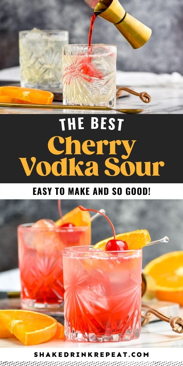 the best cherry vodka sour recipe is easy to make and so good it's perfect for