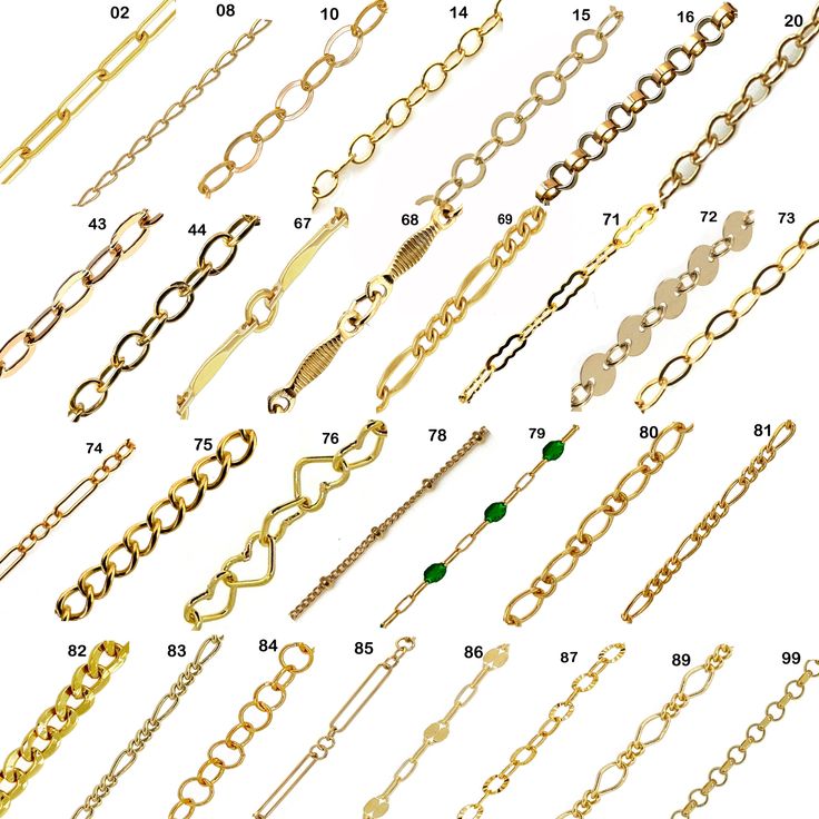 This listing is for unfinished bulk chains by the foot, perfect for permanent jewelry and other jewelry projects. Check out the link below for the finished chain necklace with clasp: https://www.etsy.com/listing/1410808328/14k-gold-filled-chain-necklacesready-to?click_key=84b18db89507b50bd002050253475193484416e1%3A1410808328&click_sum=3a0c575d&ref=shop_home_active_29&sts=1 Material: 14K 1/20 Gold Filled Chain.  Made in USA. Sold per foot Chain Style: 02-Paperclip chain:2.5mm wide *6.5mm long 08- Affordable Evening Jewelry With Adjustable Chain, Cheap Jewelry With Cable Chain, Luxury Gold Chain For Jewelry Making, Permanent Jewelry Chains, Jewelry Chain Types, Chain Types, Buy Wholesale Jewelry, Foot Chain, Permanent Jewelry