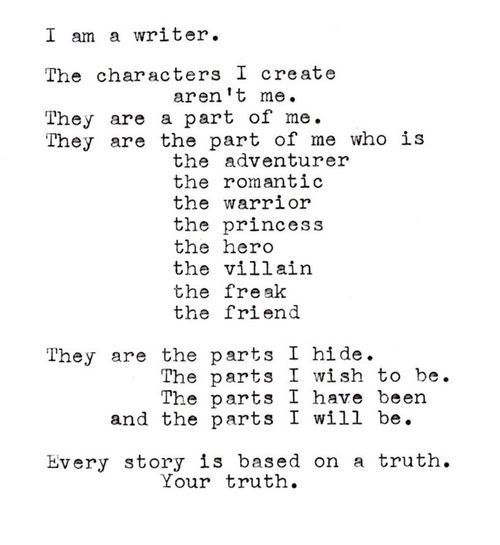 an old typewriter with the words i am a writer