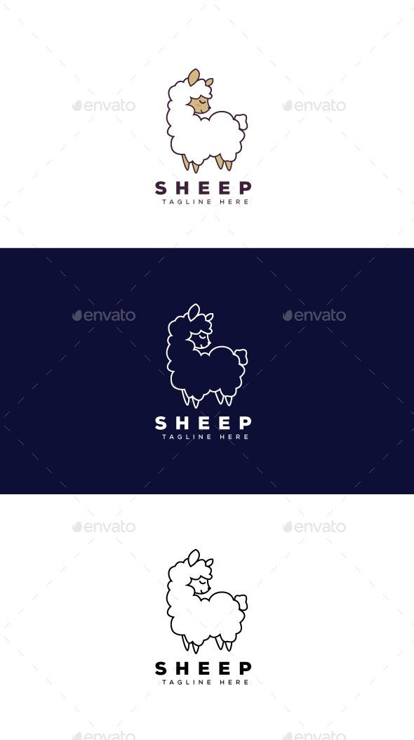 sheep logo templates - animals logo templates