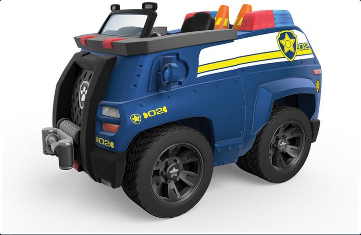 a toy police car is shown on a white background