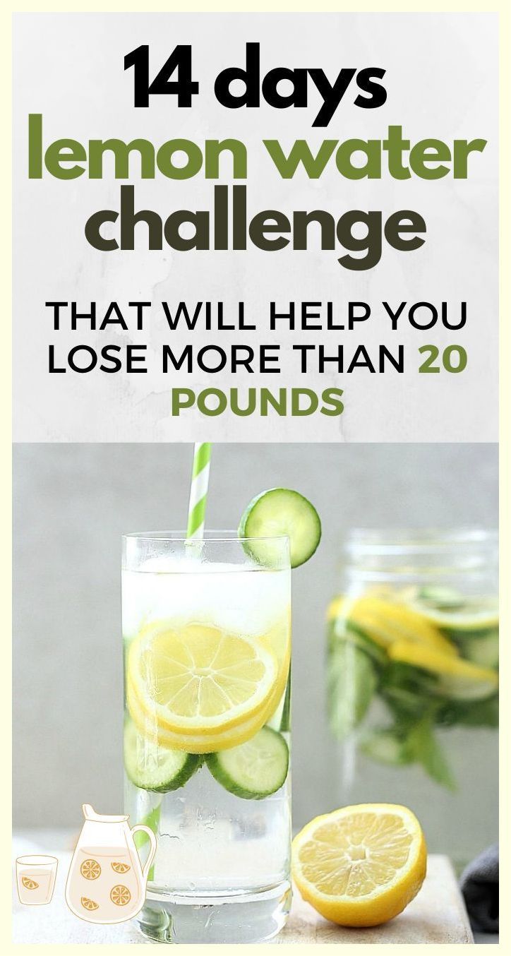 Here’s A 14-Day Lemon Water Challenge That Will Help You Lose Weight Lemon Water In The Morning, Detox Drink Before Bed, Cleansing Drinks, Start Exercising, Prep Meals, Water Challenge, Lemon Diet, Belly Diet, Warm Lemon Water