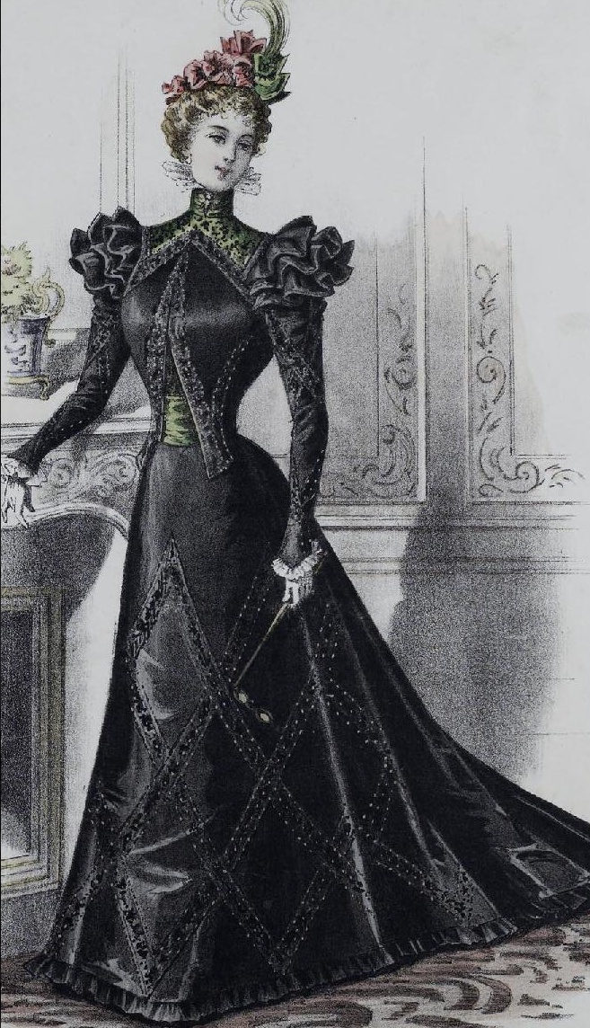 1897 Fashion Plate 1890s Dress, 1900 Fashion, 1870s Fashion, Victorian Era Fashion, 1890s Fashion, 1900s Fashion, 1800s Fashion, 파티 드레스, 19th Century Fashion