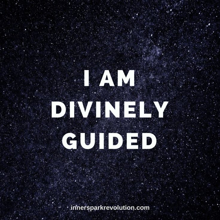 the words i am divinely guided written in white on a black background with stars