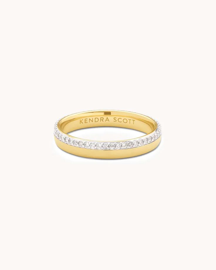 Whitney 14K Yellow Gold Band Ring in White Diamond Silver And Gold Wedding Bands Women, 2mm Engagement Ring Band, Yellow And White Gold Wedding Band, Thick White Gold Wedding Band, Ribbed Wedding Band, Silver Engagement Ring Gold Wedding Band, Gold Bands For Women, Gold And Silver Wedding Ring, Chunky Wedding Band