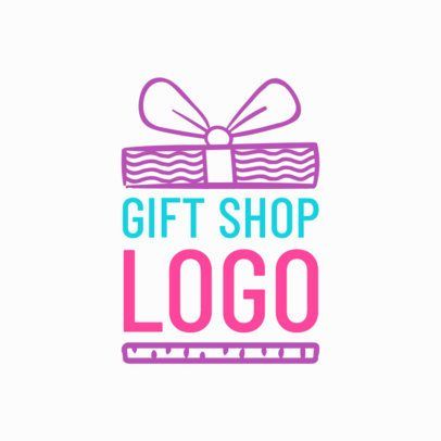 a gift shop logo with a bow on it