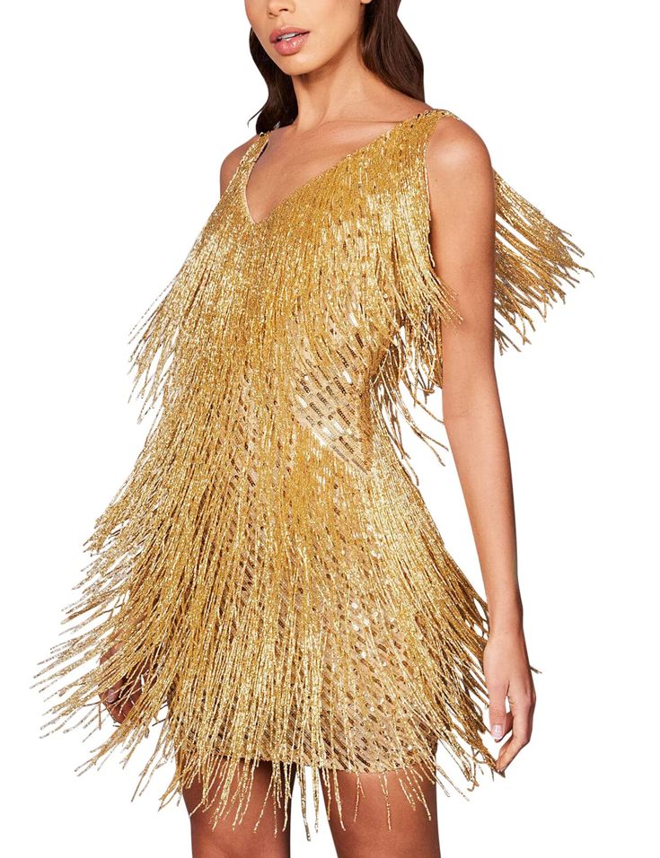 PRICES MAY VARY. The glamorous design of our sleeveless sequins dress with feather will take you from bars to parties. Cut from plush black stretch velvet, this mini dress has a simple rounded neckline and lets the dramatic feathered hem do the talking. Natural waistline, tank top design, sleeveless, and tiered horizontal rows of fringe, A fantastic, elegant and stylish mini dress, Reminiscent of the roaring '27s. Wear yours with your highest heels in black for a tonal vibe.Dry clean or hand was Fringe Mini Dress, Party Mode, Look Retro, Trendy Streetwear, Tassel Dress, Jazz Age, Mini Tank Dress, Roaring Twenties, Moda Vintage