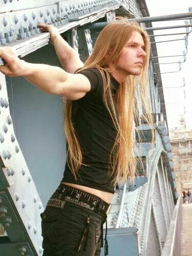 Long long Metalhead Boy, Metalhead Guy, Metal Boy, Boys Long Hairstyles, Long Blonde Hair, Beautiful Long Hair, Long Hair Styles Men, Pretty Men, Hair Goals