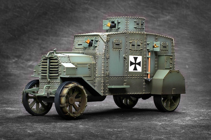 WW l Panzerkraftwagen Ehrhardt ~ Mik's Pics "Man Made lll" board Steampunk Armor, Steampunk Vehicle, Black Forest Germany, Armored Car, Military Armor, Model Tanks, Military Modelling, German Tanks, Military Diorama