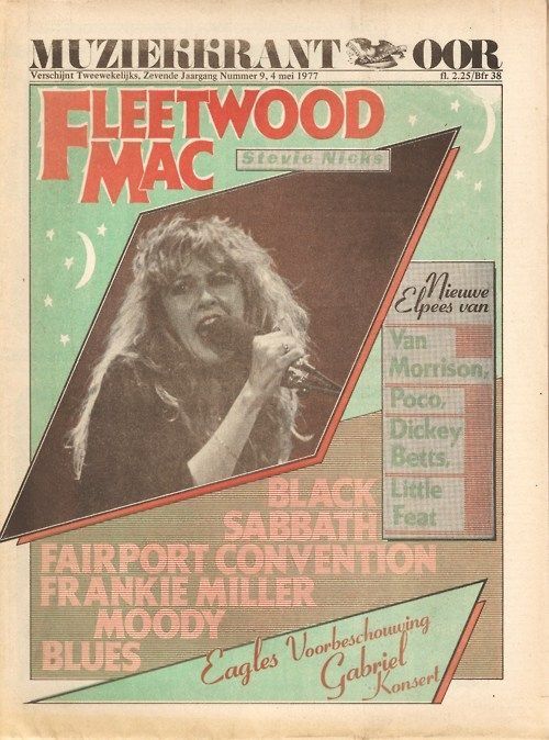 an old concert poster for fleetwood mac