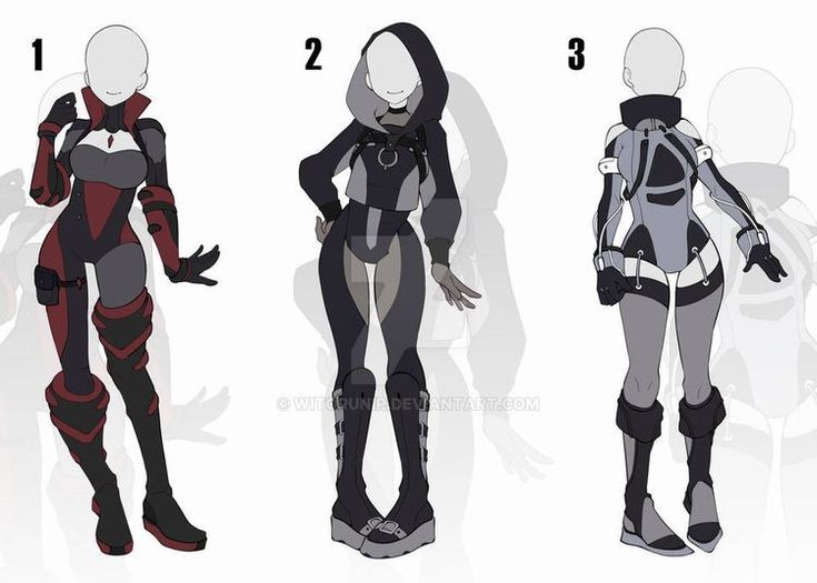 four different views of the same character from overwatch, including an alien woman and a man