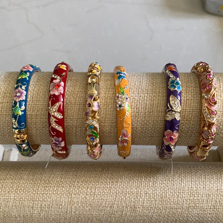 $30 Each Bangle Bracelets Aesthetic, Elegant Multicolor Bracelets For Spring, Aesthetic Bracelets Ideas, Thick Bracelets, Fall Bracelets, Chunky Bangles, Xoxo Jewelry, Dope Jewelry Accessories, African Bracelets