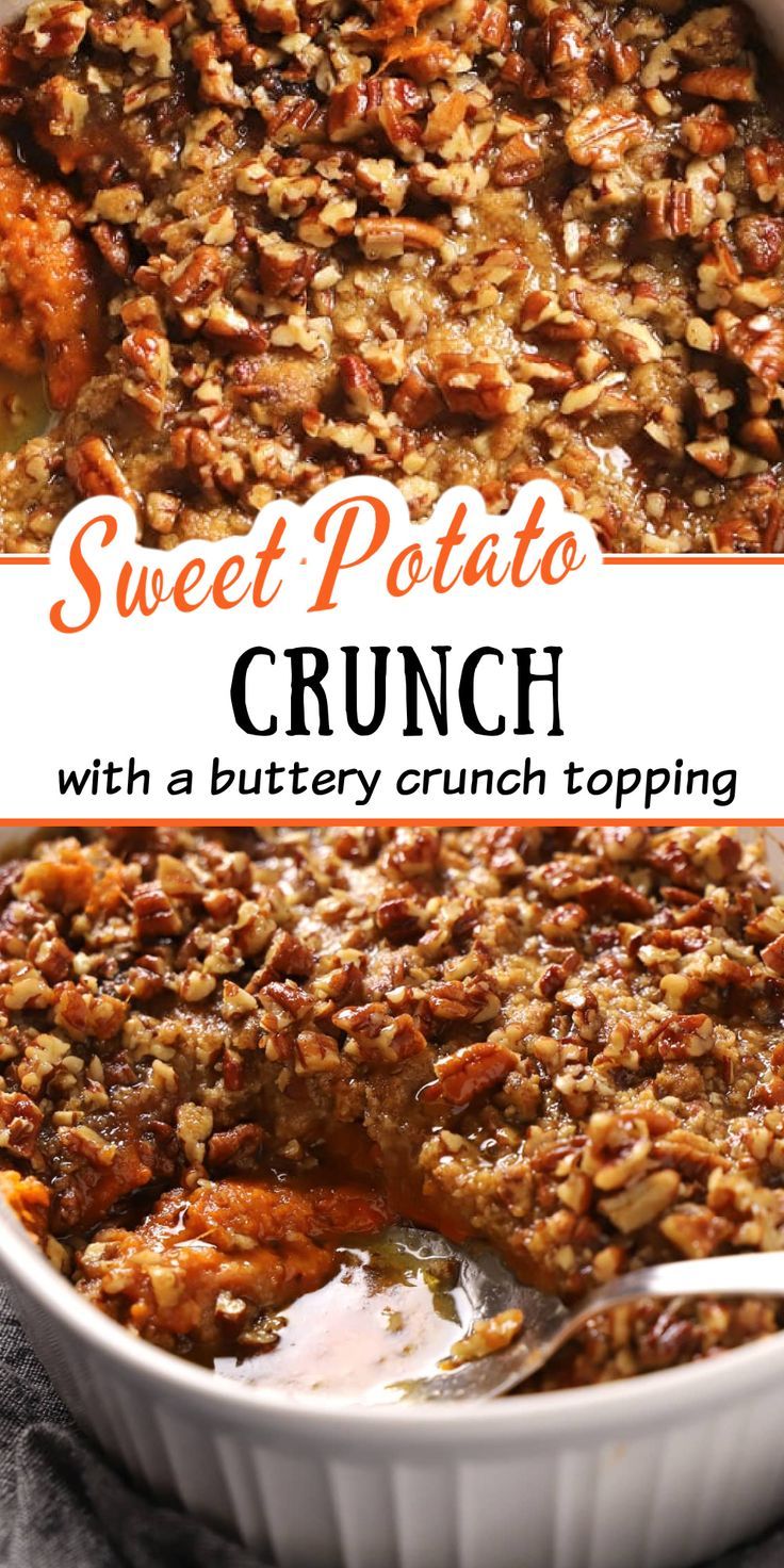 sweet potato crunch with a buttery crunch topping