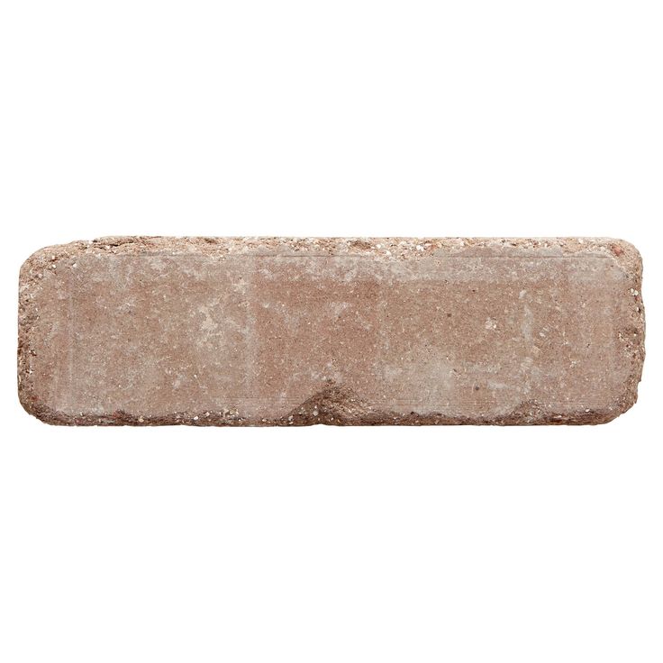 an old brick is shown against a white background