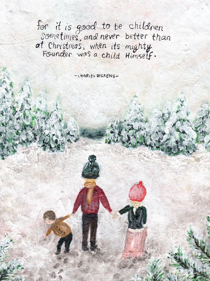 two children are holding hands and walking in the snow with a quote on it that says, for if god to be children sometimes