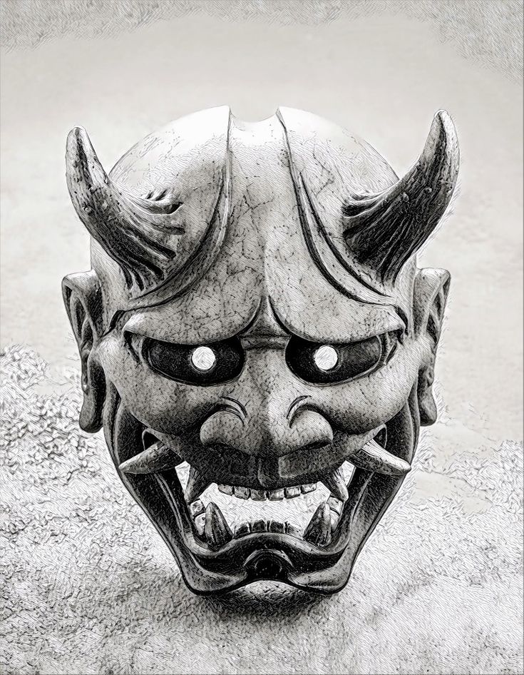 Mascara Hannya, Hannya Maske, Oni Maske, Mascara Oni, Japanese Demon Tattoo, Japanese Hannya Mask, Japanese Mask Tattoo, Japanese Oni Mask, Oni Mask Tattoo