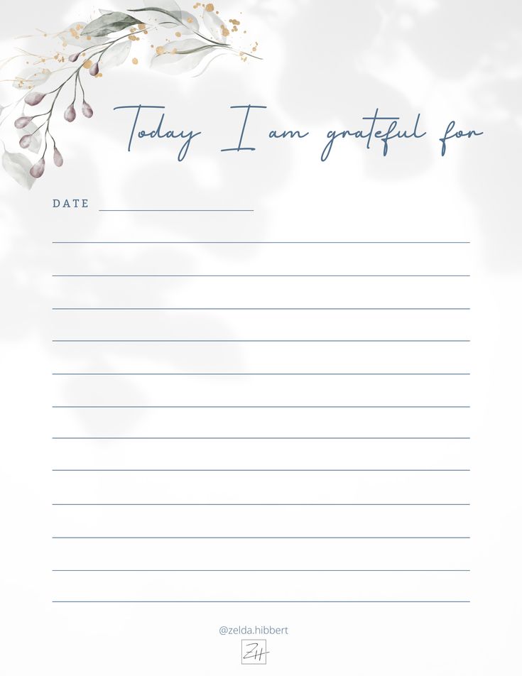 a notepad with an image of flowers on it and the words, today i am grateful