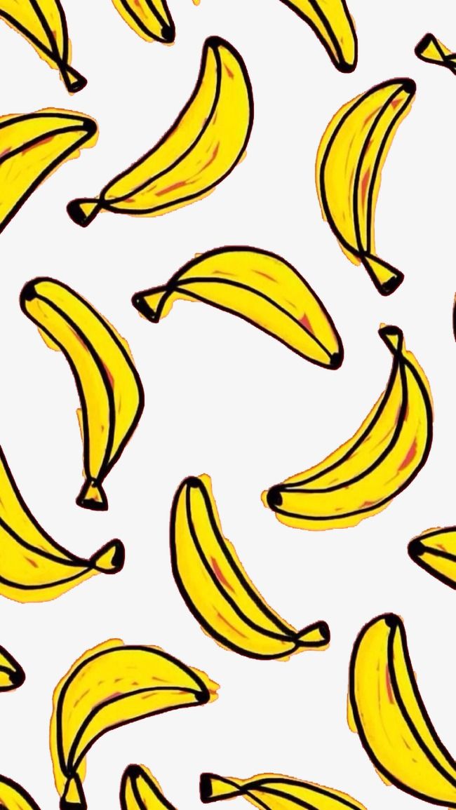 a bunch of bananas that are on a white surface with black lines and yellow spots