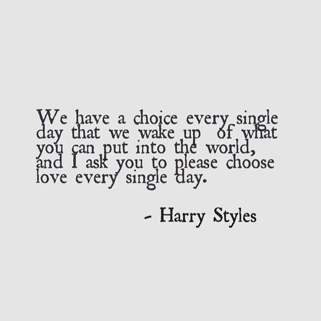 harry potter quote with the words we have a choice every single day that we wake up of, what joy can put into the world and ask you to please those love